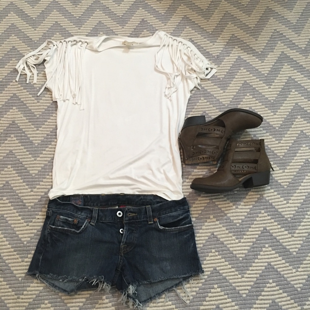 Michael Kors White Short Sleeve Tee